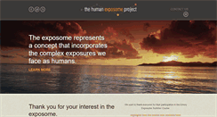 Desktop Screenshot of humanexposomeproject.com