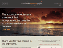 Tablet Screenshot of humanexposomeproject.com